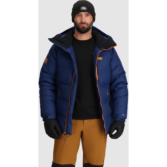 Outdoor Research Men's Alpine Down Parka - XL/Navy NEW! - Picture 3 of 6